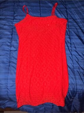 No Boundaries Red Lace Camisole Slip